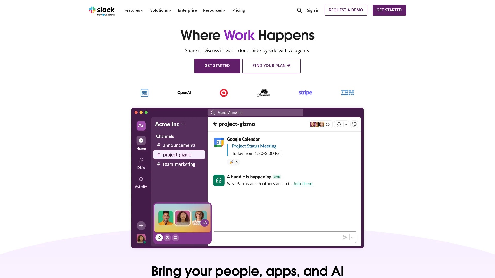 Screenshot of https://slack.com