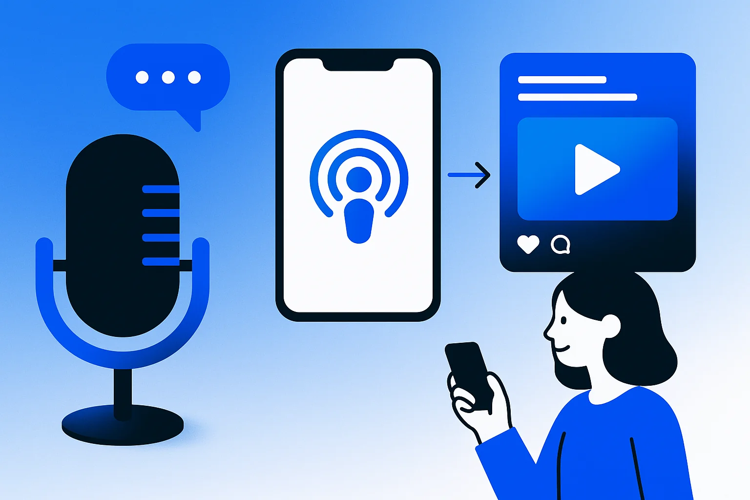 Turning podcasts into social nuggets