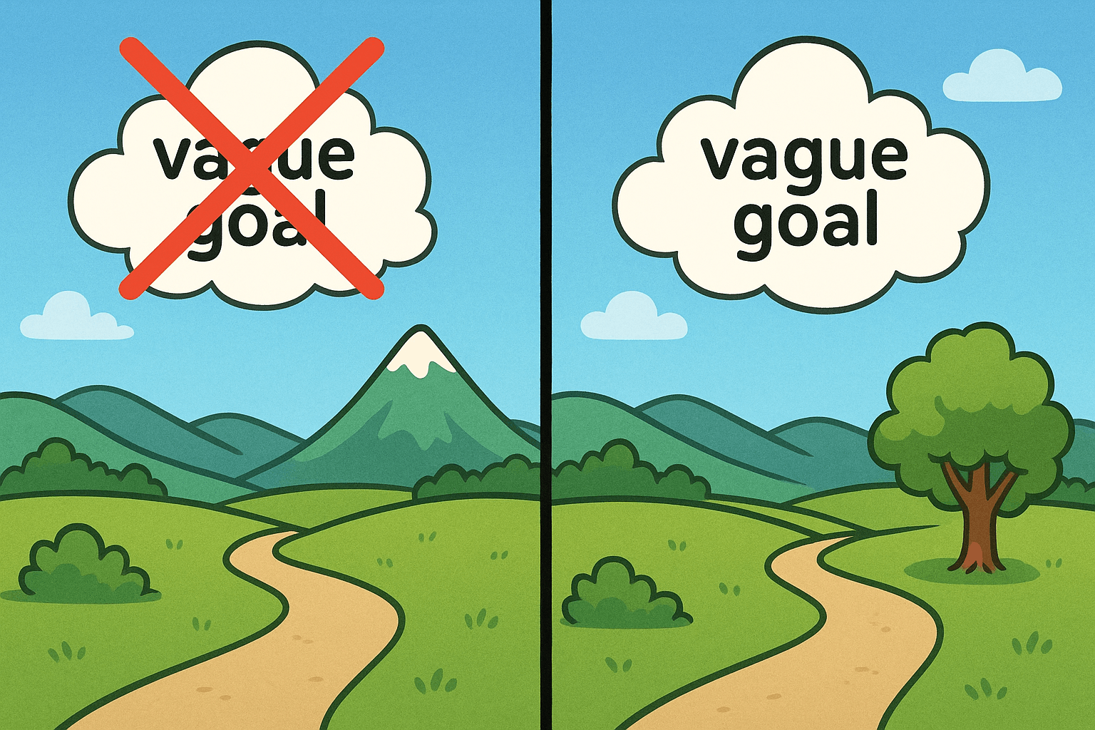 Instead of vague goals like 'increase followers,' set specific targets like 'gain 500 new Instagram followers in Q1 who match our target customer profile'