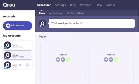 Quuu's GIF feature 