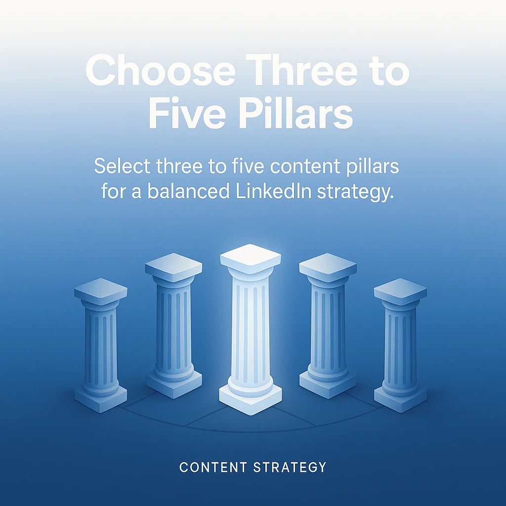 Choose Three to Five Pillars