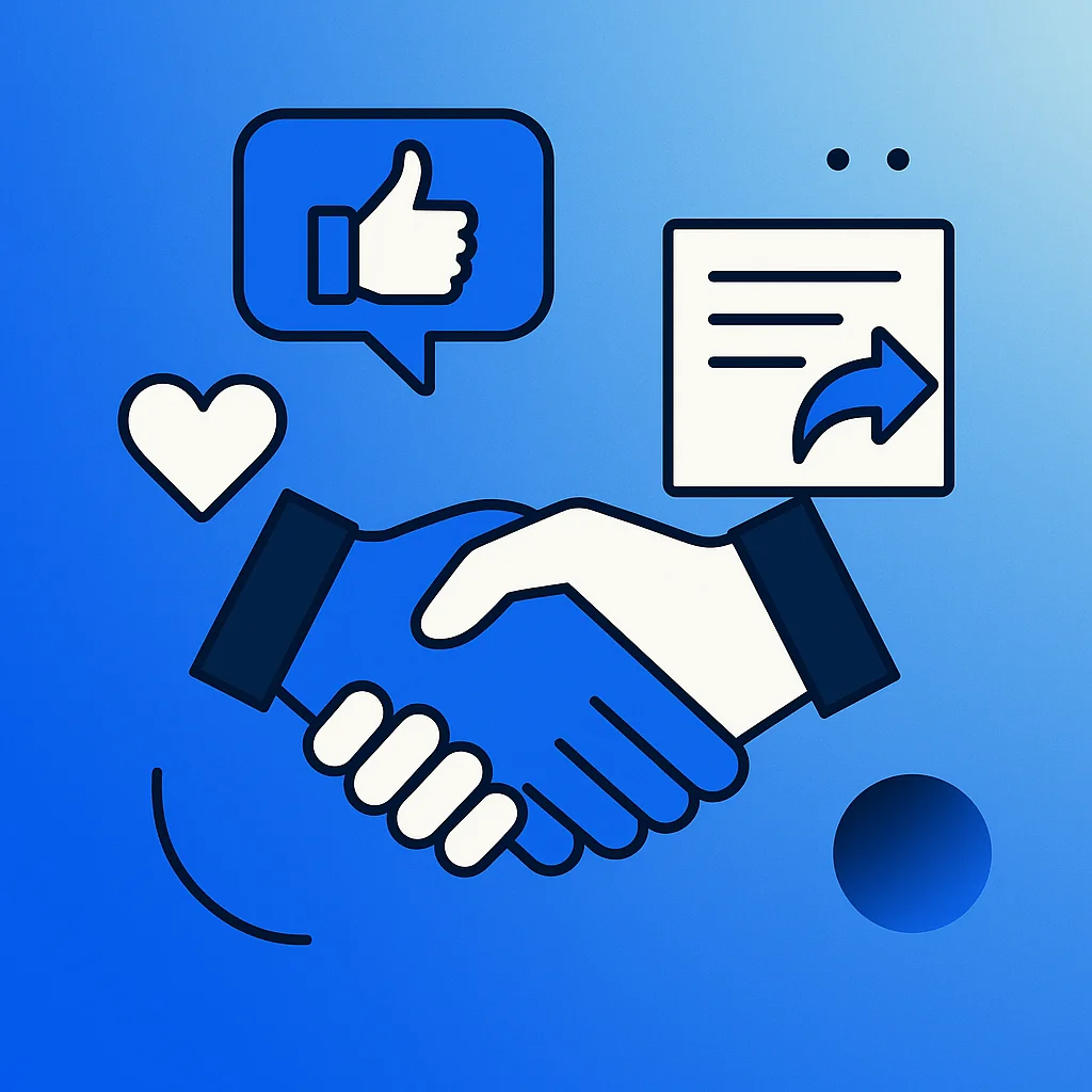 Building trust through curated shares