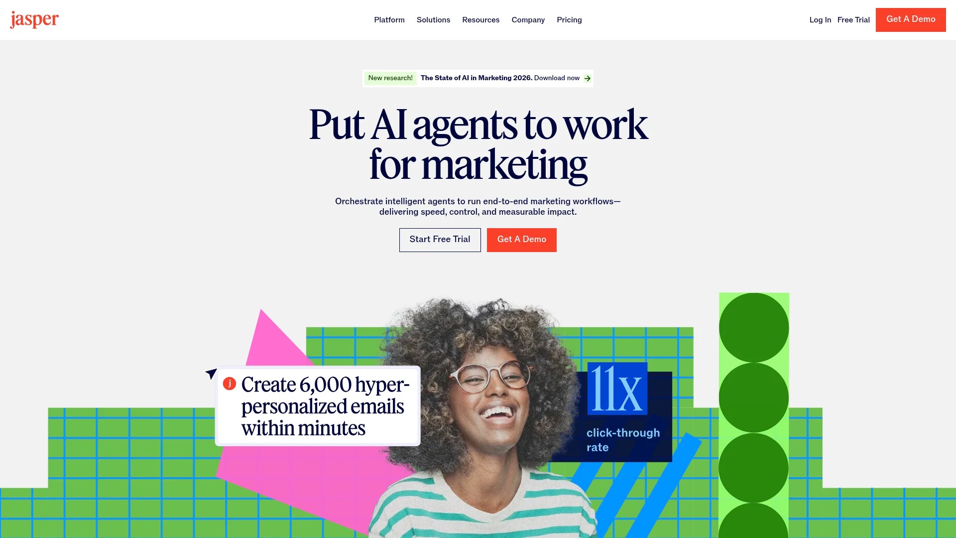 Screenshot of https://jasper.ai