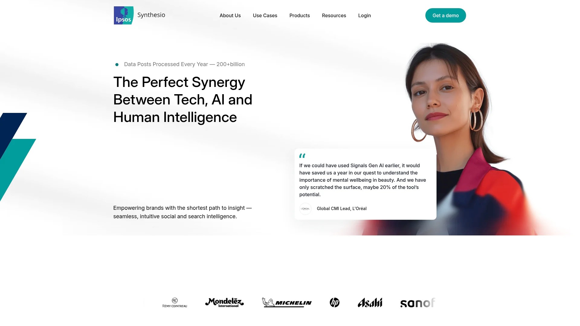 Screenshot of https://www.synthesio.com