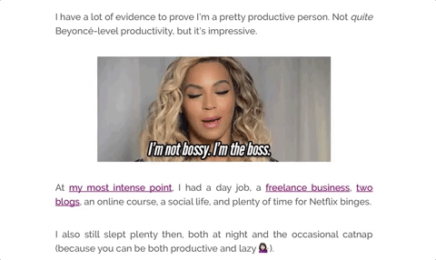 Brittany Berger Beyonce GIF
