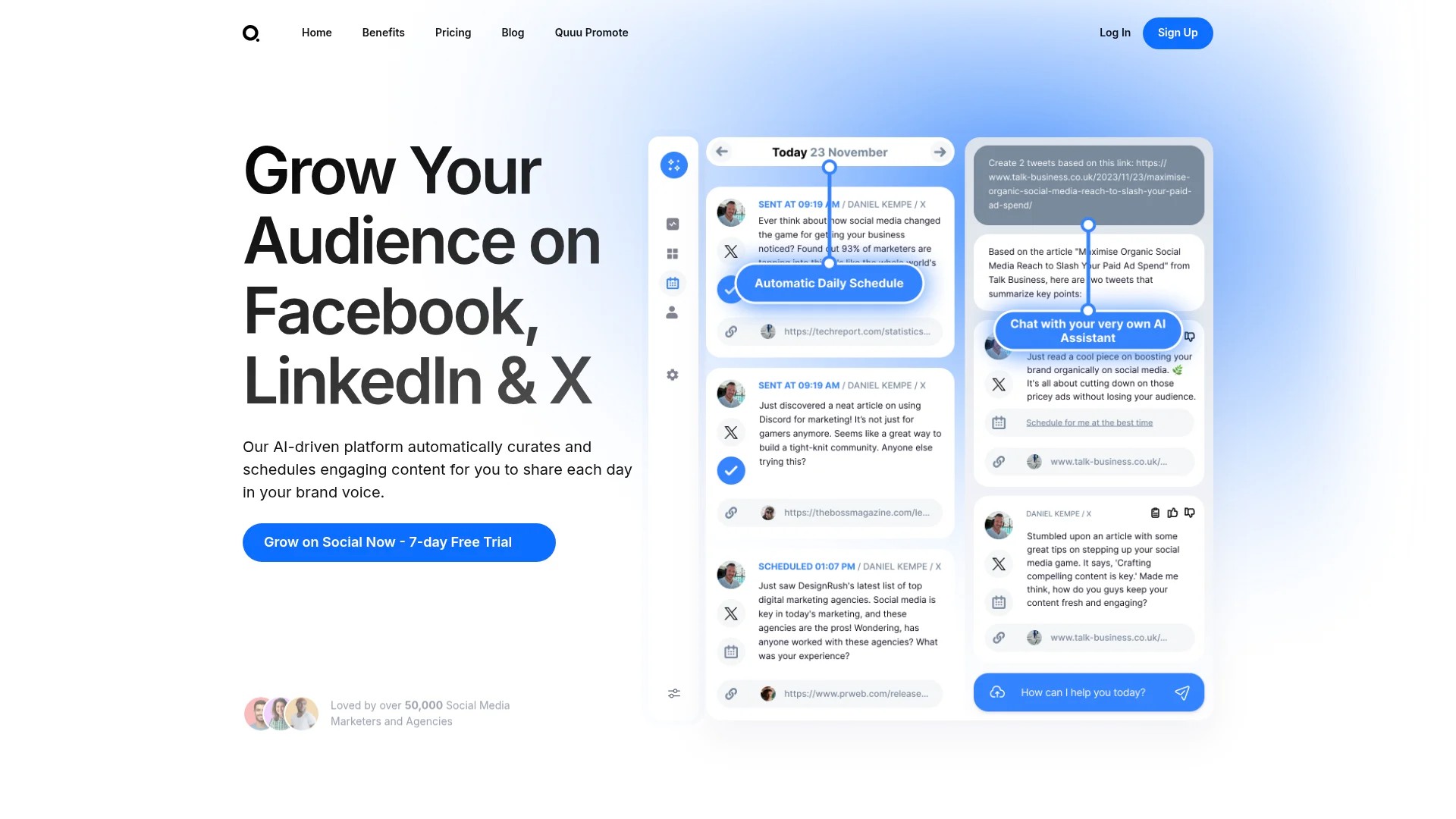 Screenshot of https://quuu.co