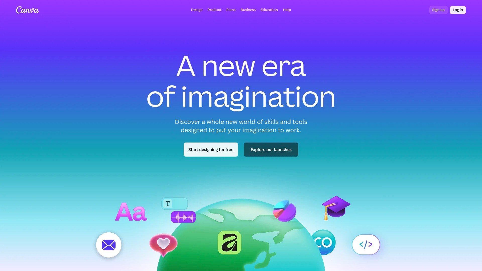 Screenshot of https://www.canva.com