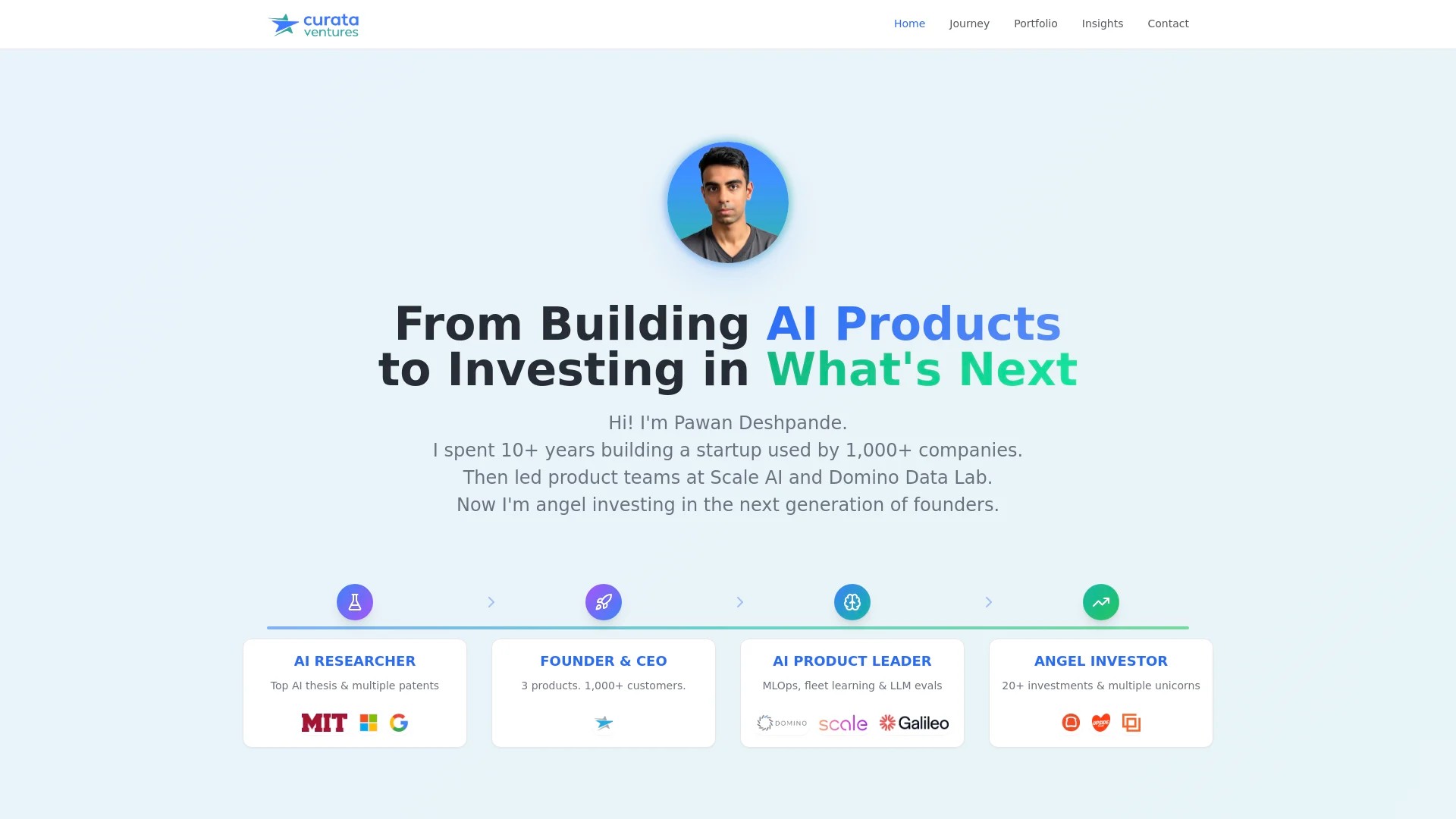 Screenshot of https://curata.com