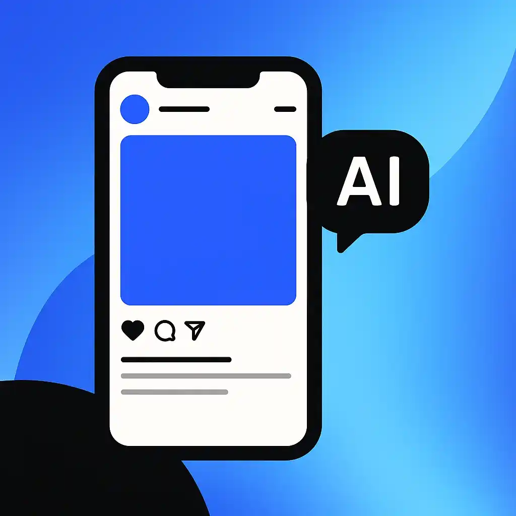 Using AI to write social captions