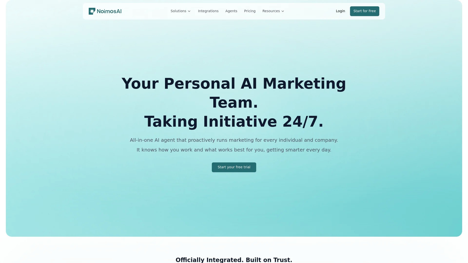 Screenshot of https://noimosai.com